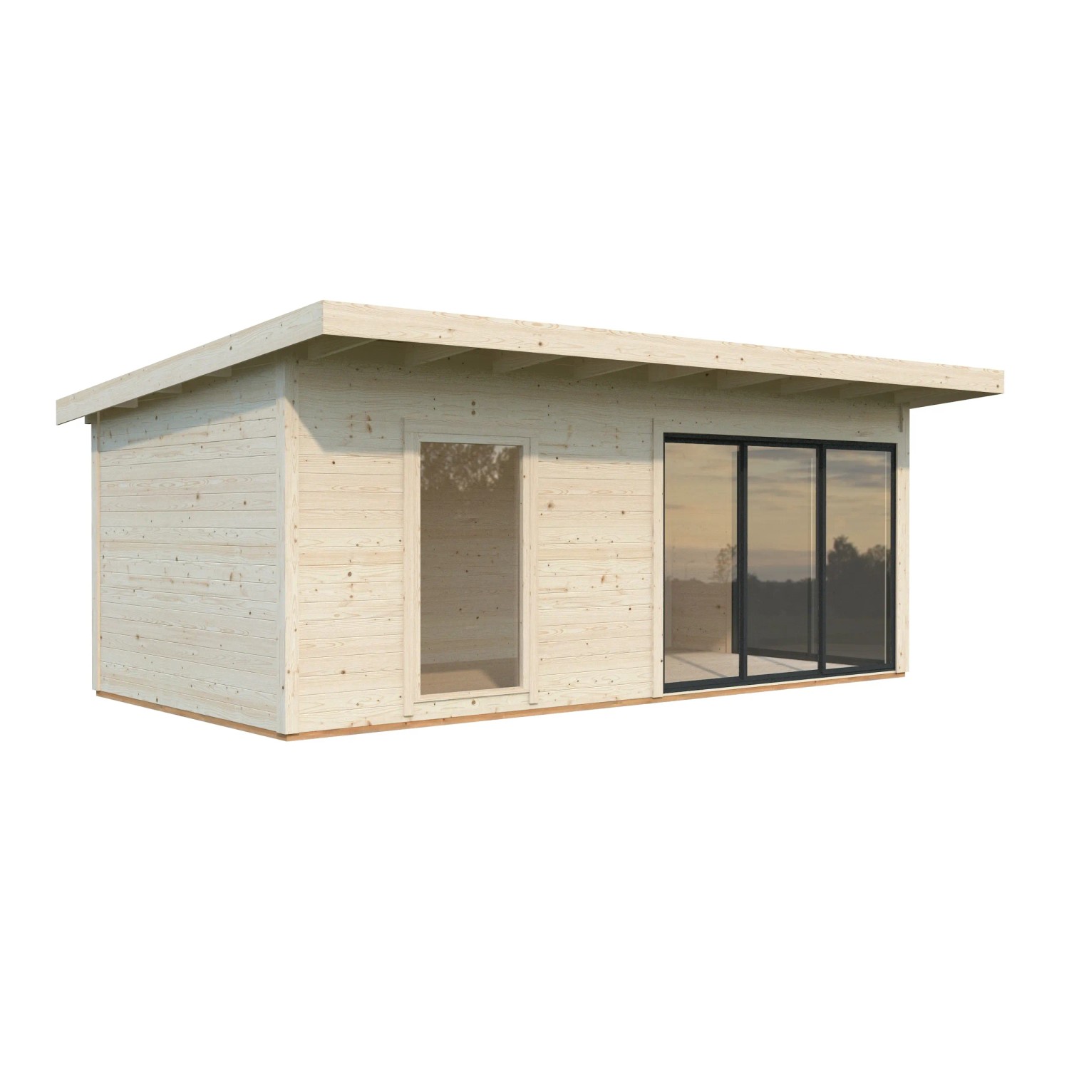 Palmako Gartenhaus Andrea Slide Naturbelassen 595 cm x 300 cm FSC ...
