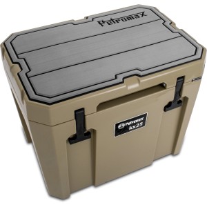 Petromax Haftauflage grau mit Linien für Kühlbox kx25: Schutz vor Kratzern und Stößen.