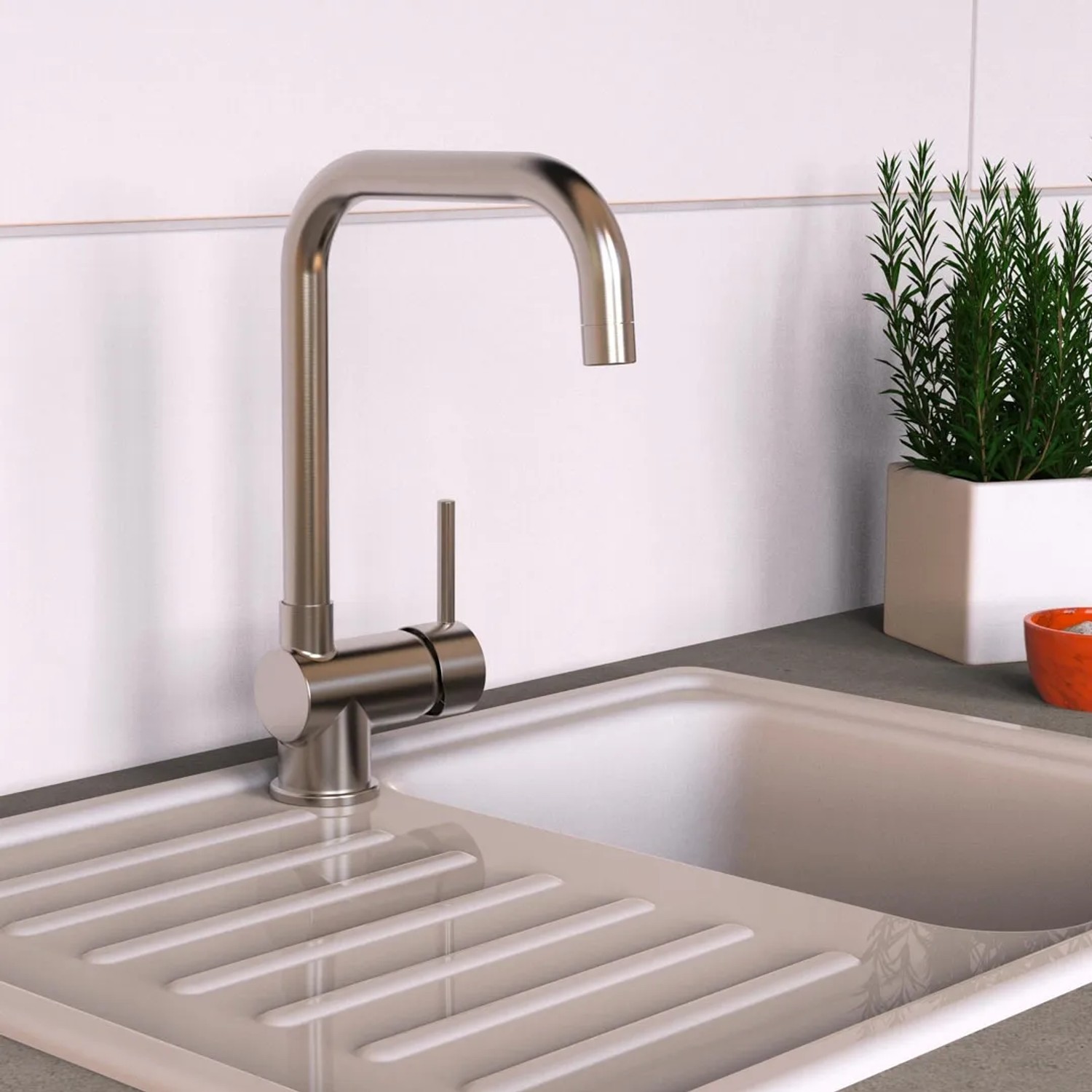Eisl Wasserhahn Küche Futura Edelstahl Einhebel kaufen bei OBI