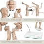 Tectake Schaufensterpuppe  Aus Kunststoff Beweglich und Standfest  42 x 30 x 185 cm Beige_4