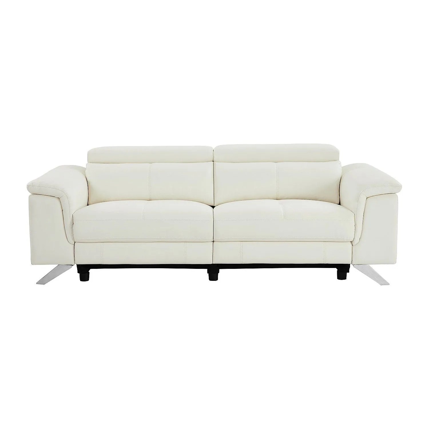 Vente-unique Relaxsofa Breyt Weiß 220 cm