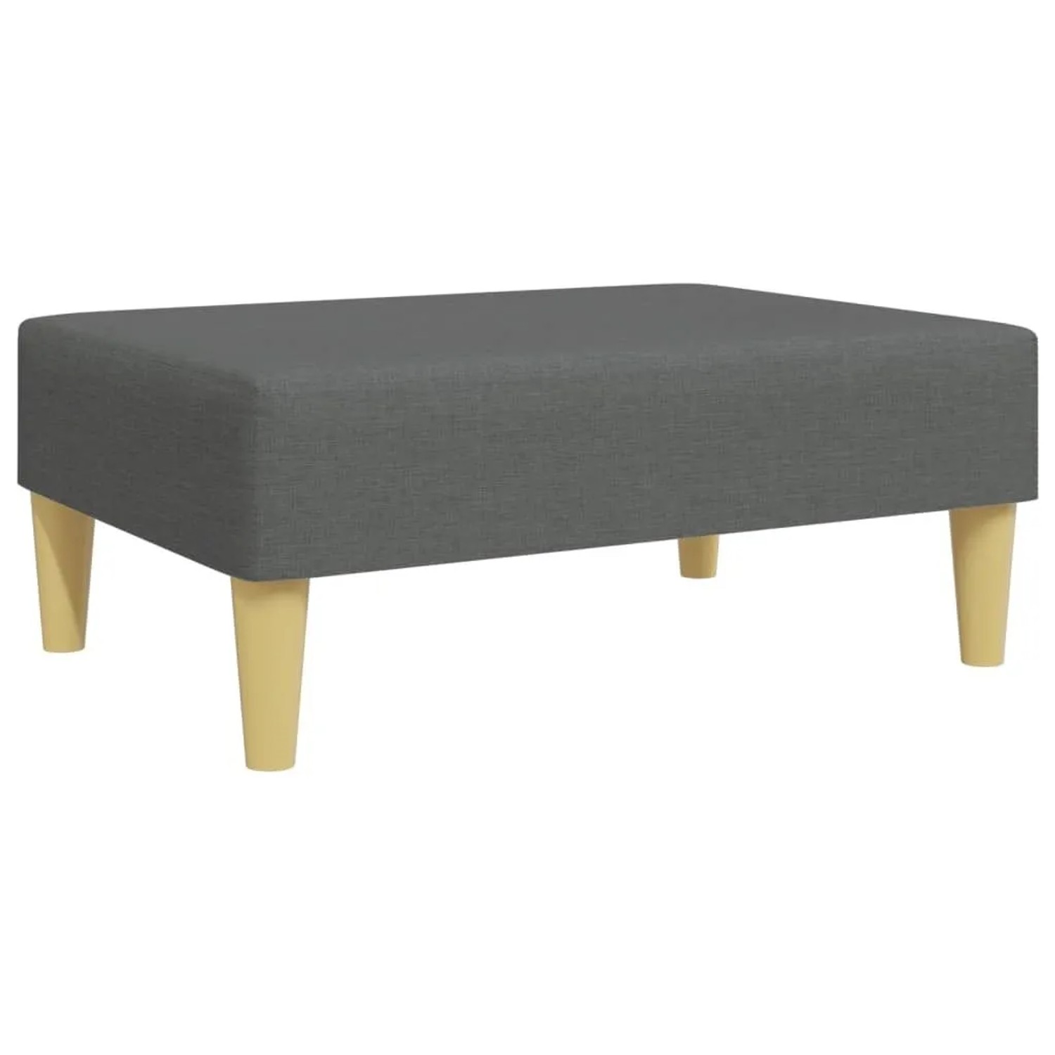 vidaXL Fußhocker Dunkelgrau 77x55x31 cm Stoff 379554