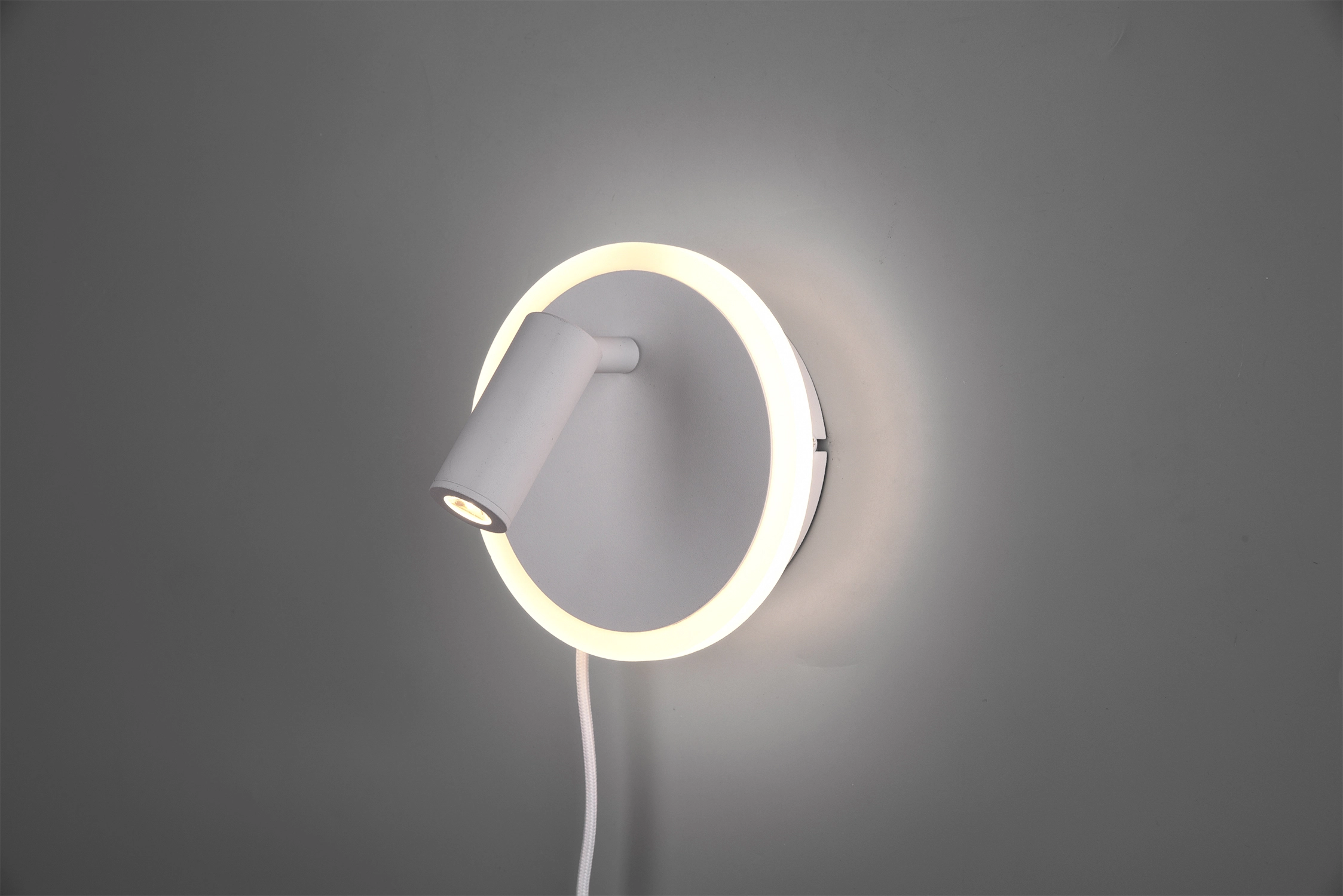Trio LED-Wandleuchte kaufen OBI Jordan Matt bei Weiß Metall