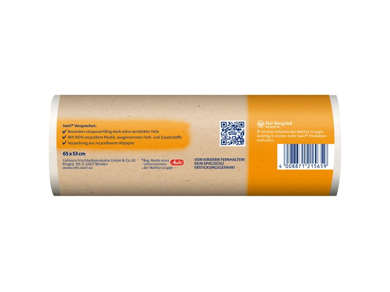 Swirl Tragegriff Müllbeutel 35L ( 15 Stk./ Rolle ) - Rene