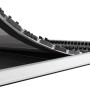 Floordirekt Fußmatte Spectral Aluminium Türmatte Textilfaser Rips/Bürste 54 x 83 cm_3