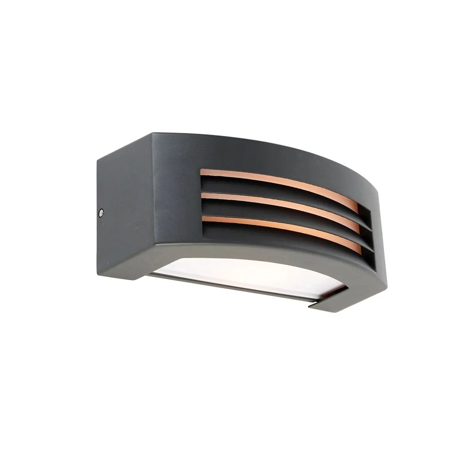 QAZQA Moderne Wandleuchte Anthrazit IP44 Hurricane 1