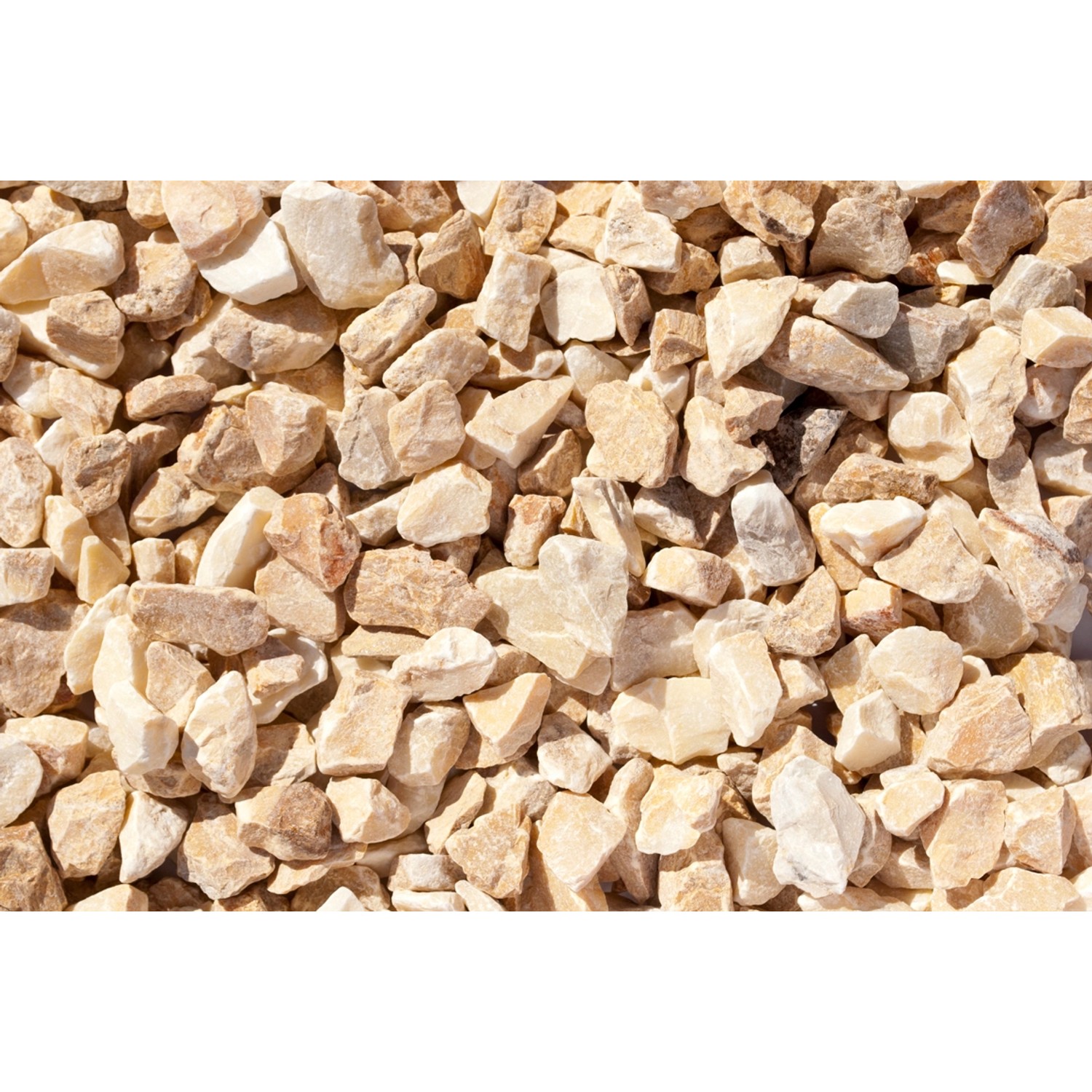 Marmorsplitt Siena-Gelb 22 - 32 mm 25 kg PE-Sack