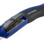 LUX Universalmesser Comfort, 60 mm Klingenlänge, blau-schwarz, mit ergonomischem Griff und Klingenschieber.