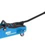 Blauer Güde Rangierwagenheber GRH 2/330 L mit 2 t Hubkraft und schwarzem Hebel.