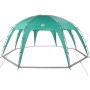 Seegrünes vidaXL Partyzelt, wasserdicht, mit Kuppeldach und offener Struktur. Ideal als Pavillon für Garten oder Pool.