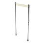 Juskys Senkrechtmarkise Barbados 100x310 cm Beige für Balkon & Terrasse