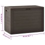 Braune VidaXL Gartenbox (78x44x55 cm) zur Aufbewahrung von Gartenutensilien.