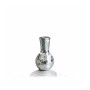 Relaxdays Mosaikvase Spiegelglas Silber 28 cm x 14 cm 0,9 kg