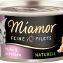 Miamor Katzen-Nassfutter Huhn & Schinken, 80g Dose mit Filetstückchen.