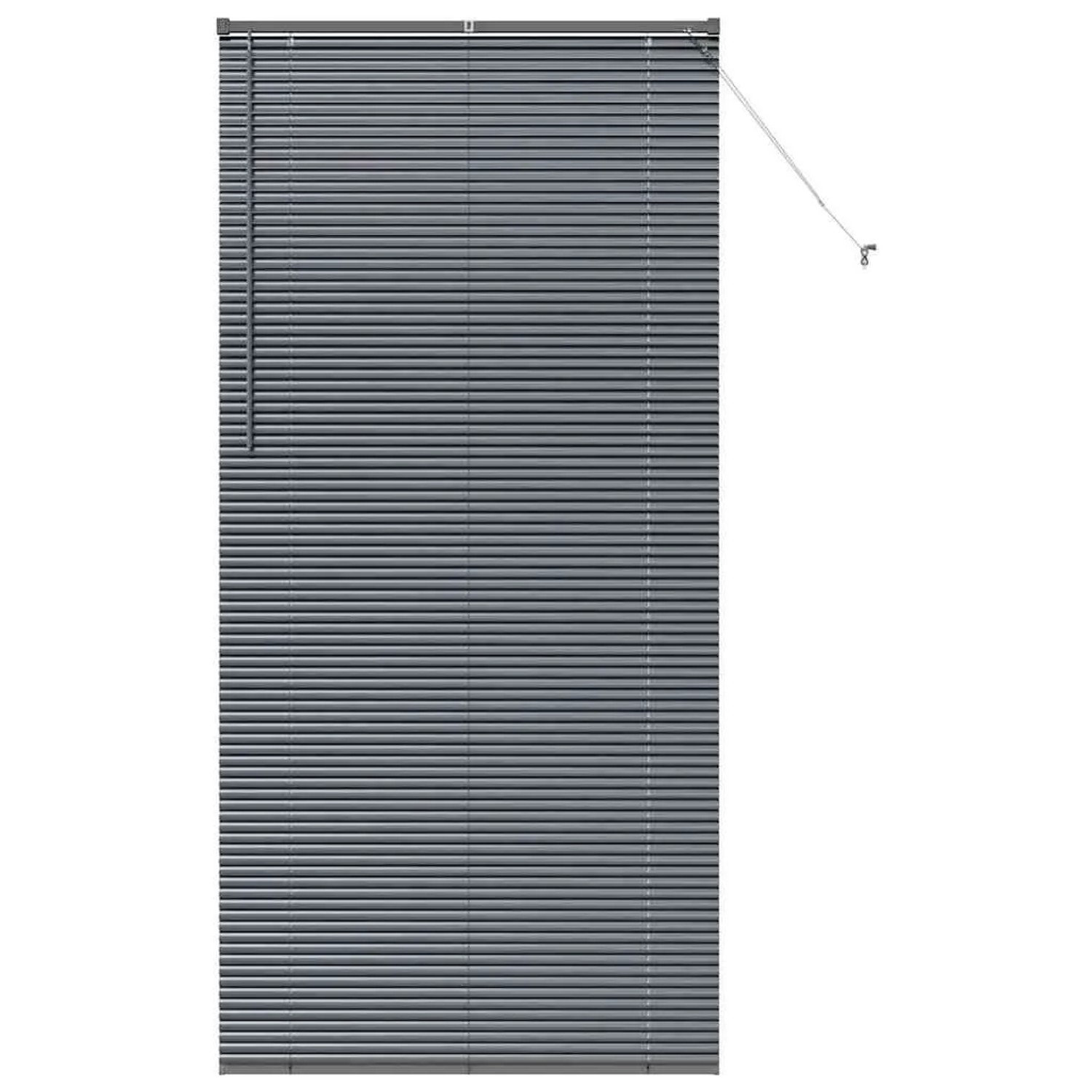 vidaXL Balkenjalousien mit Vorhängen Dunkelgrau 220 x 100 cm Aluminium 4200 günstig online kaufen