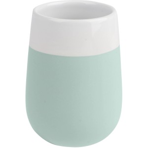 Mint-weißer Zahnputzbecher Malta aus Keramik von Wenko.
