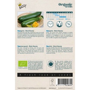 Buzzy Organic Zucchini Black BeautyBio SamenCa. 2 gr