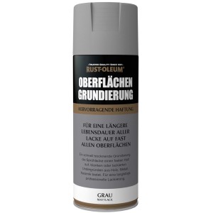 Rust-Oleum Oberflächengrundierung Sprühfarbe Grau, 400ml Dose.