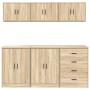 vidaXL Garagenschränke 6 Stk Sonoma-Eiche Holzwerkstoff 3328343_5