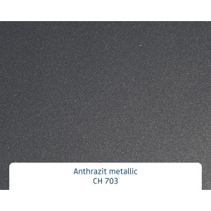 Detailaufnahme der EcoStar Haustür Isopro IP 010 in Anthrazitmetallic.