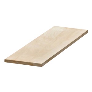 Unbehandelte Leimholzplatte Paulownia, 200x20x1,8 cm, für Regalböden und Möbelbau.