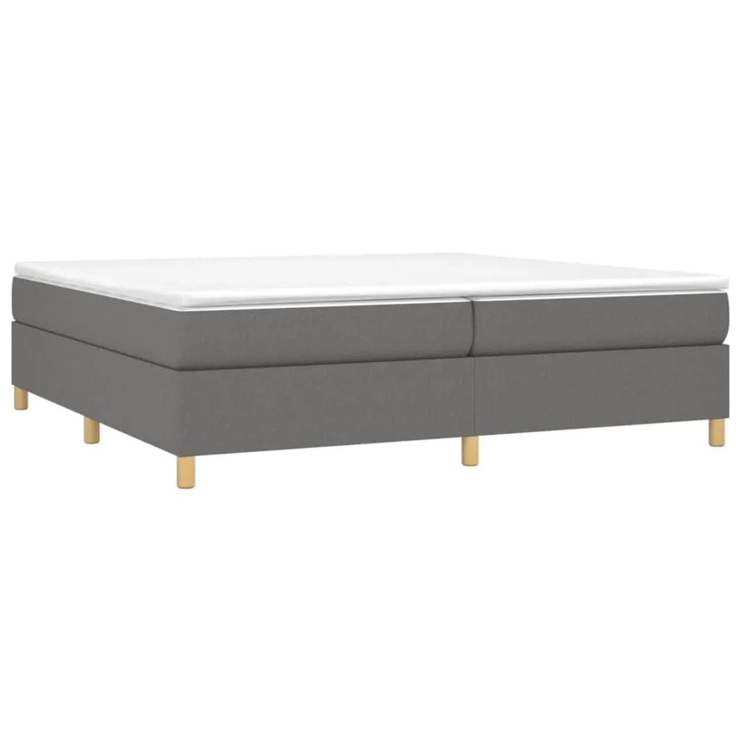 vidaXL Boxspringbett mit Matratze Dunkelgrau 200x200 cm Stoff 3144547 günstig online kaufen