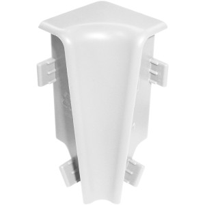 Floorever Spa Innenecke, 2er-Pack, weiß, für Laminat- und Parkettzubehör.