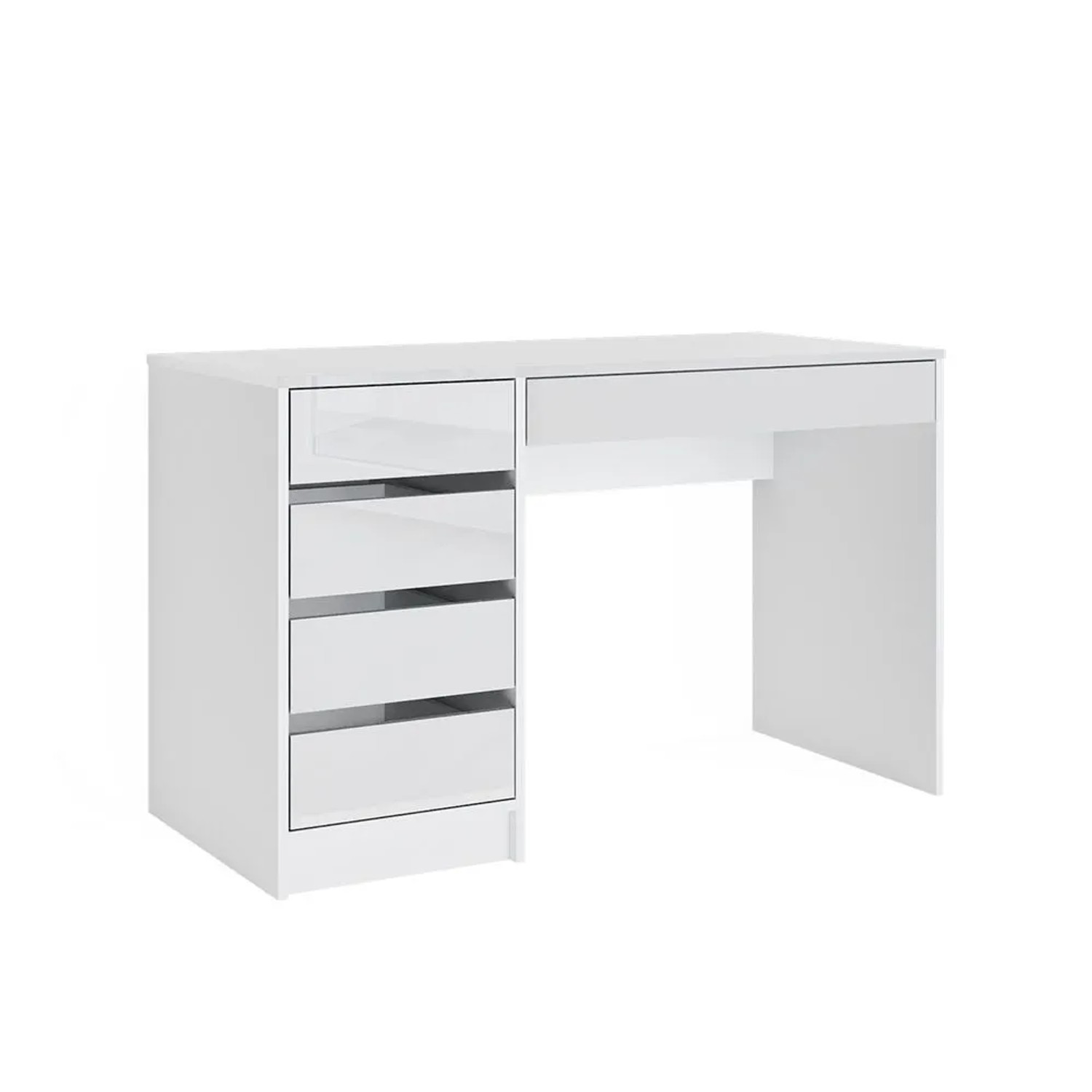 Vicco Schreibtisch Sherry Weiß 55 x 75 mit Schubladen