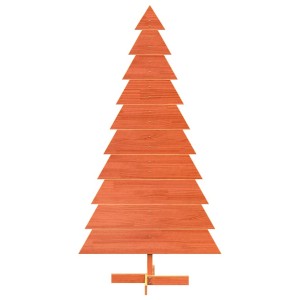 vidaXL Weihnachtsbaum zum Schmücken Wachsbraun 180cm Massivholz Kiefer 858197