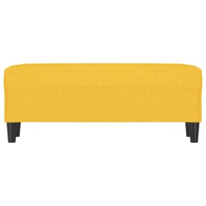 vidaXL Sitzbank Hellgelb 100x35x41 cm Stoff 349412