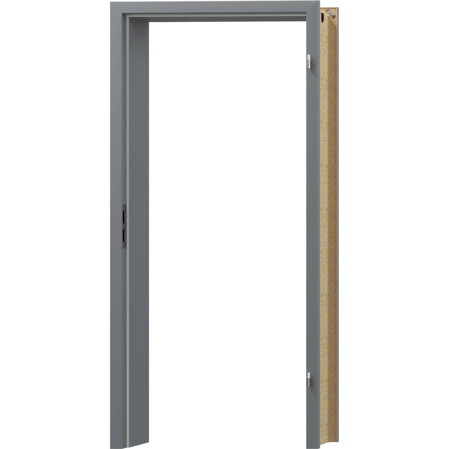Türzarge GLN747 Staubgrau 86 cm x 198,5 cm x 12,5 cm Anschlag R