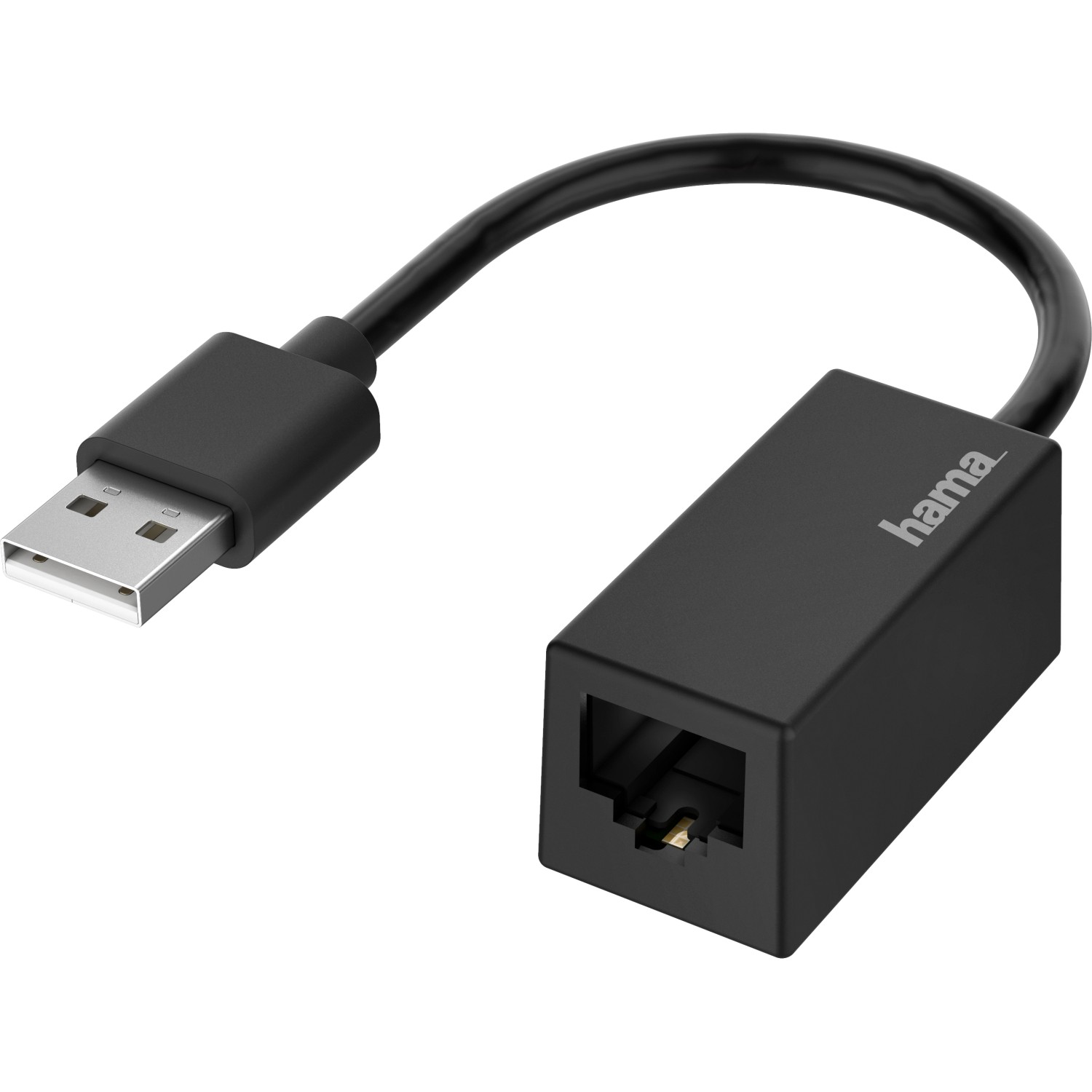 Hama Netzwerk-Adapter USB-Stecker/LAN-Ethernet-Buchse Fast Ethernet Schwarz
