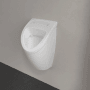 Weißes Villeroy & Boch O.NOVO Absaugurinal aus Keramik, wandmontiert. Kompaktes Design für Bad & Gäste-WC.