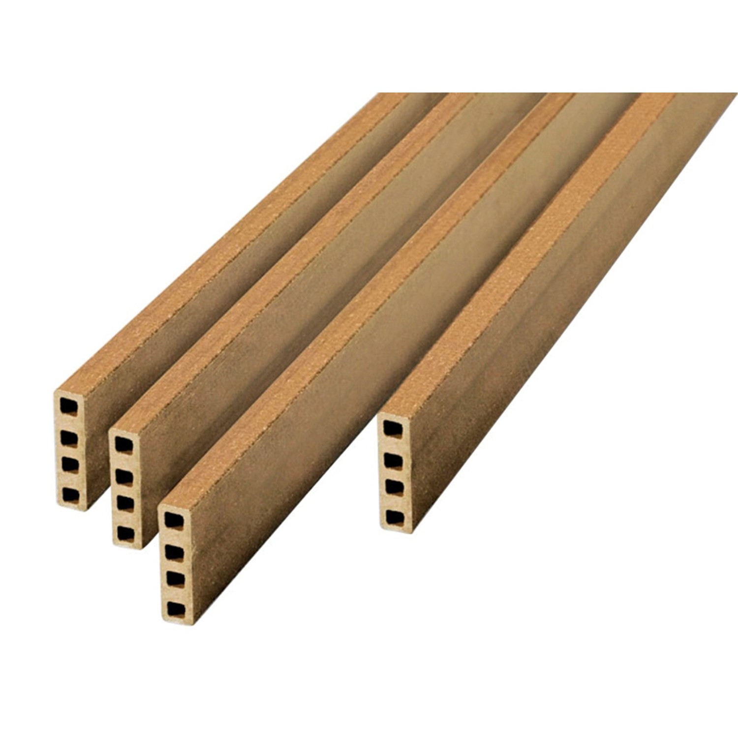 Abschlussleiste WPC Light Oak 1,7 cm x 6 cm x 300 cm