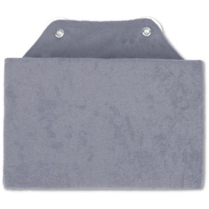 Graues Bestlivings Badewannenkissen mit Saugnäpfen für Komfort in der Badewanne.