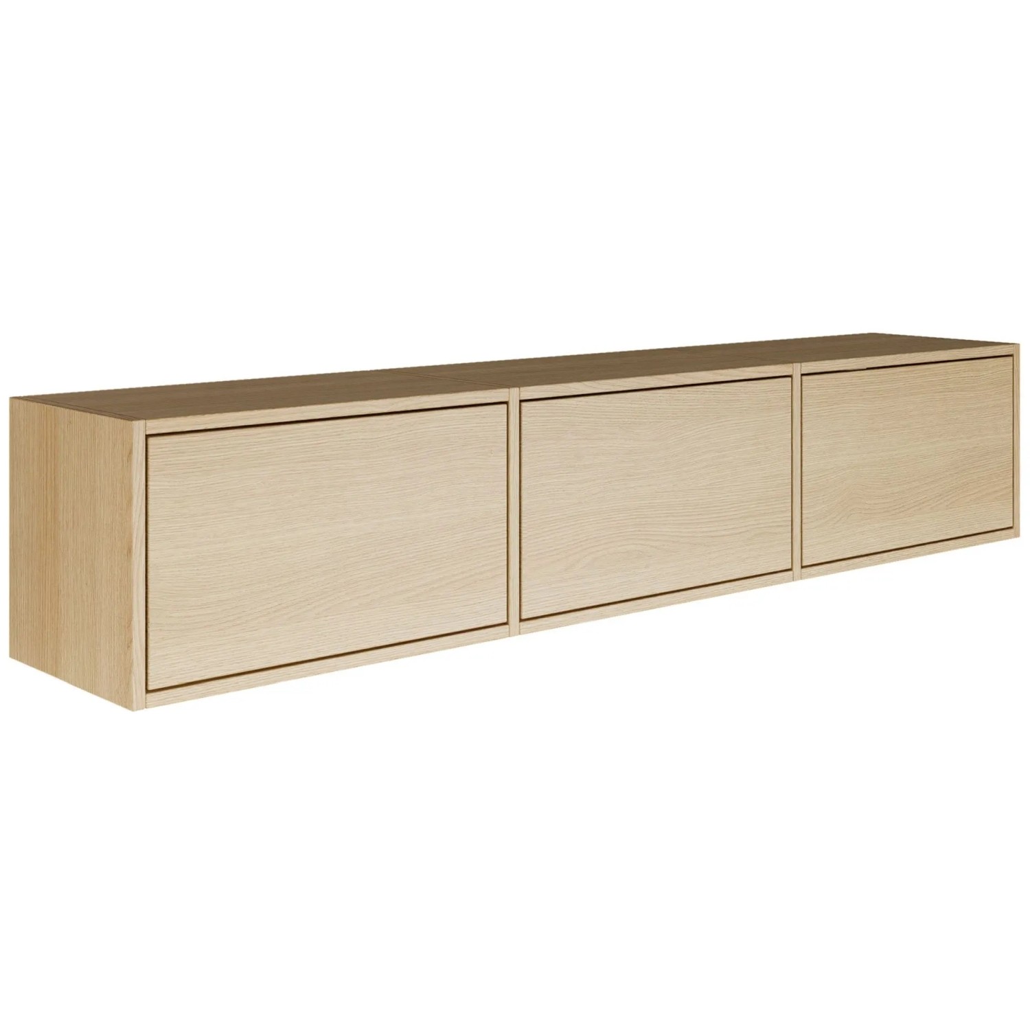Selsey TV-Hängeboard Framme 150 cm 3-türig Holzoptik Eiche