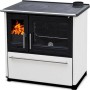 Plamen Küchenofen Holzherd 850 Glas Weiß Rechte Version und 8 kW