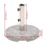 vidaXL Sonnenschirmständer Granit Rund 20 kg 43726_11