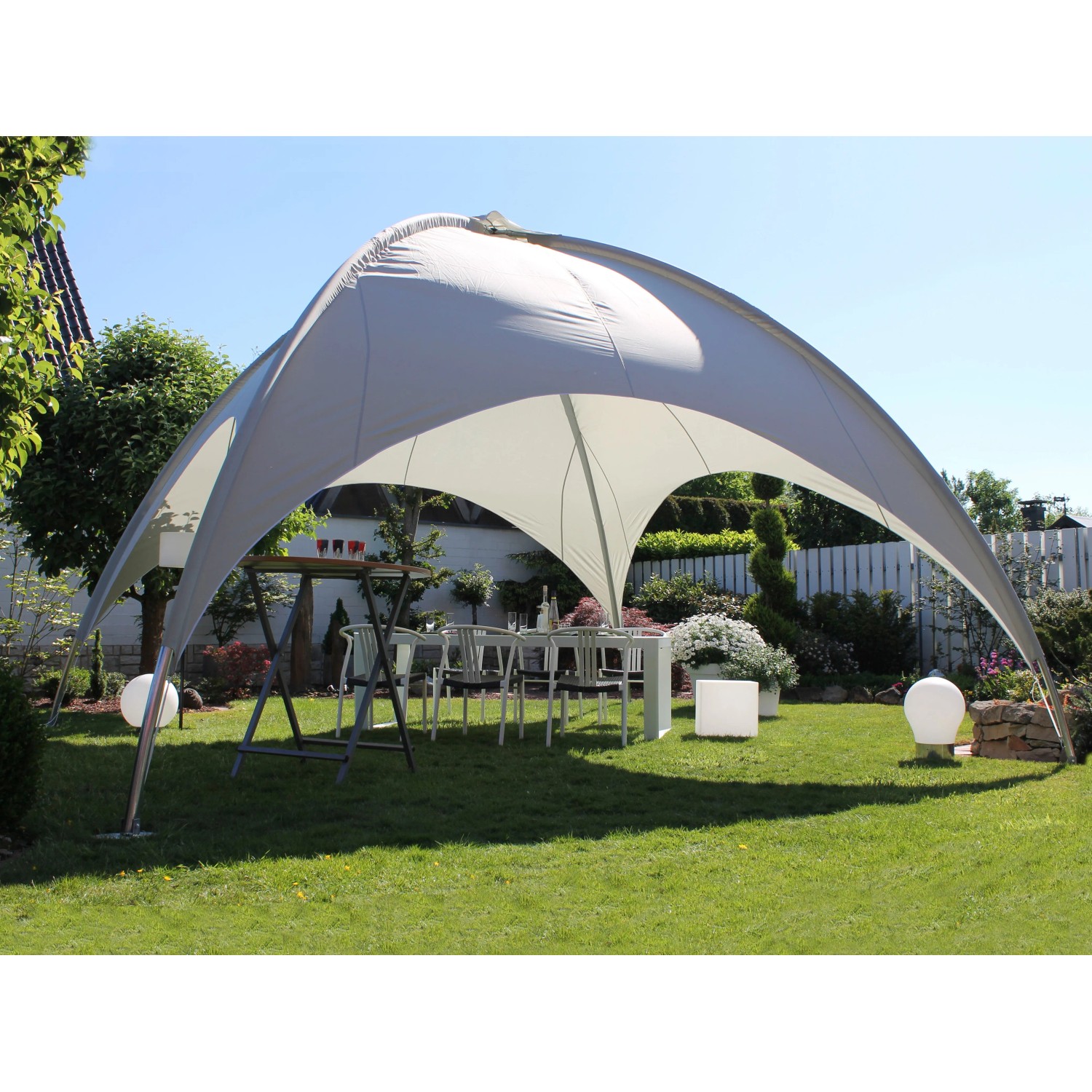 Leco Kuppelzelt 350 cm x 500 cm x 500 cm