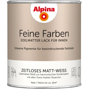 Alpina Feine Farben Lack Zeitloses Matt-Weiss 750 ml