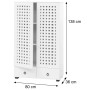 MCW Schrank N87 3D-Flecht-Design Soft-Close 138x80x36cm Weiß_4