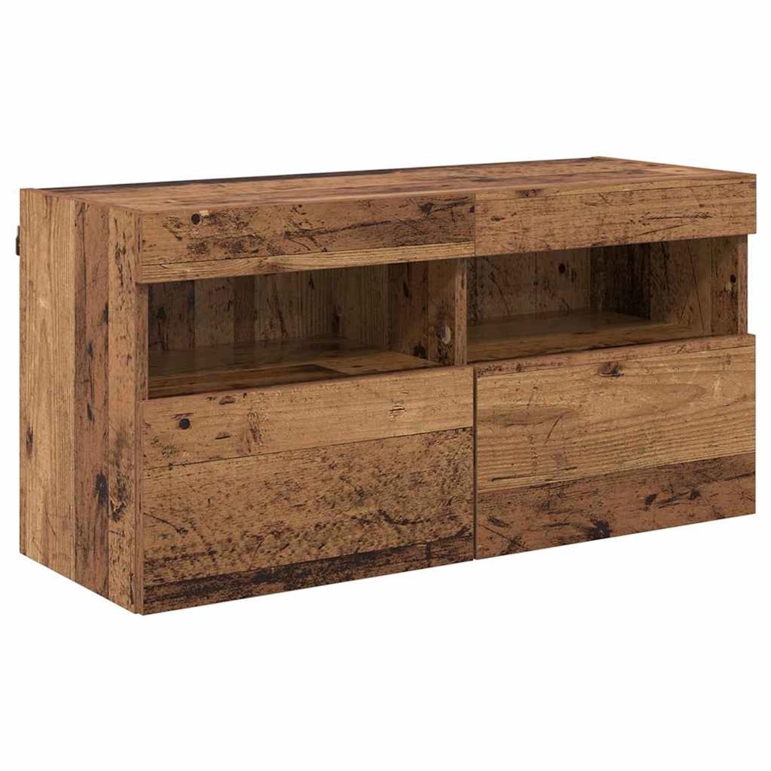 vidaXL TV-Wandregal Wandmontiert Altholz 80 x 30 x 40 cm Holzwerkstoff 8829 günstig online kaufen
