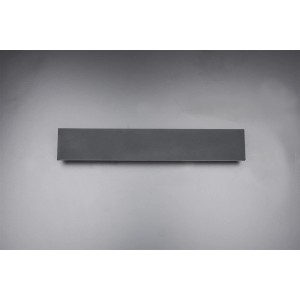 Moderne LED-Wandlampe Concha in Anthrazit, 80x47cm, für stimmungsvolle Beleuchtung.