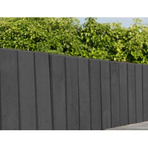 Mauer aus grauen Diephaus Patea Pico Mauersteinen Basalt 40x10x10 cm.