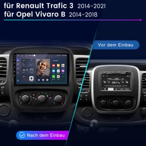 Junsun Autoradio Für Renault Trafic 3 2014-2021 Und Opel Vivaro B 2014-2018