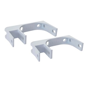 2er-Set weiße Deckenhalterung für Markise zur Wand- oder Deckenmontage.