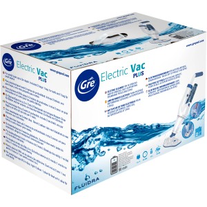 Verpackung des Gre Poolreinigers Electric Vac Plus für Pools und Spas.