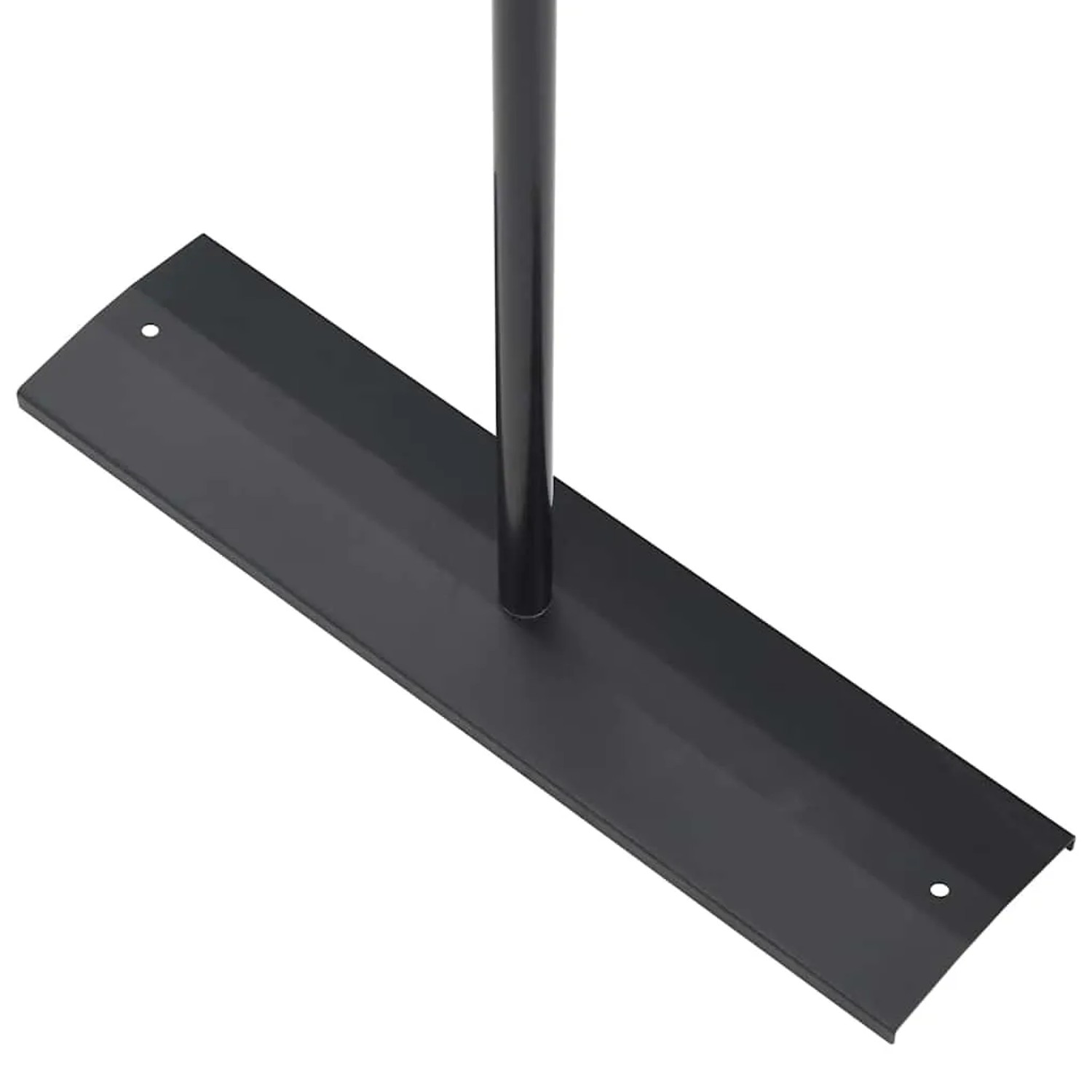 Schwarze Eisenbasis mit Stange für vidaXL Projektionsleinwand. Stabile Halterung für Video-Zubehör.