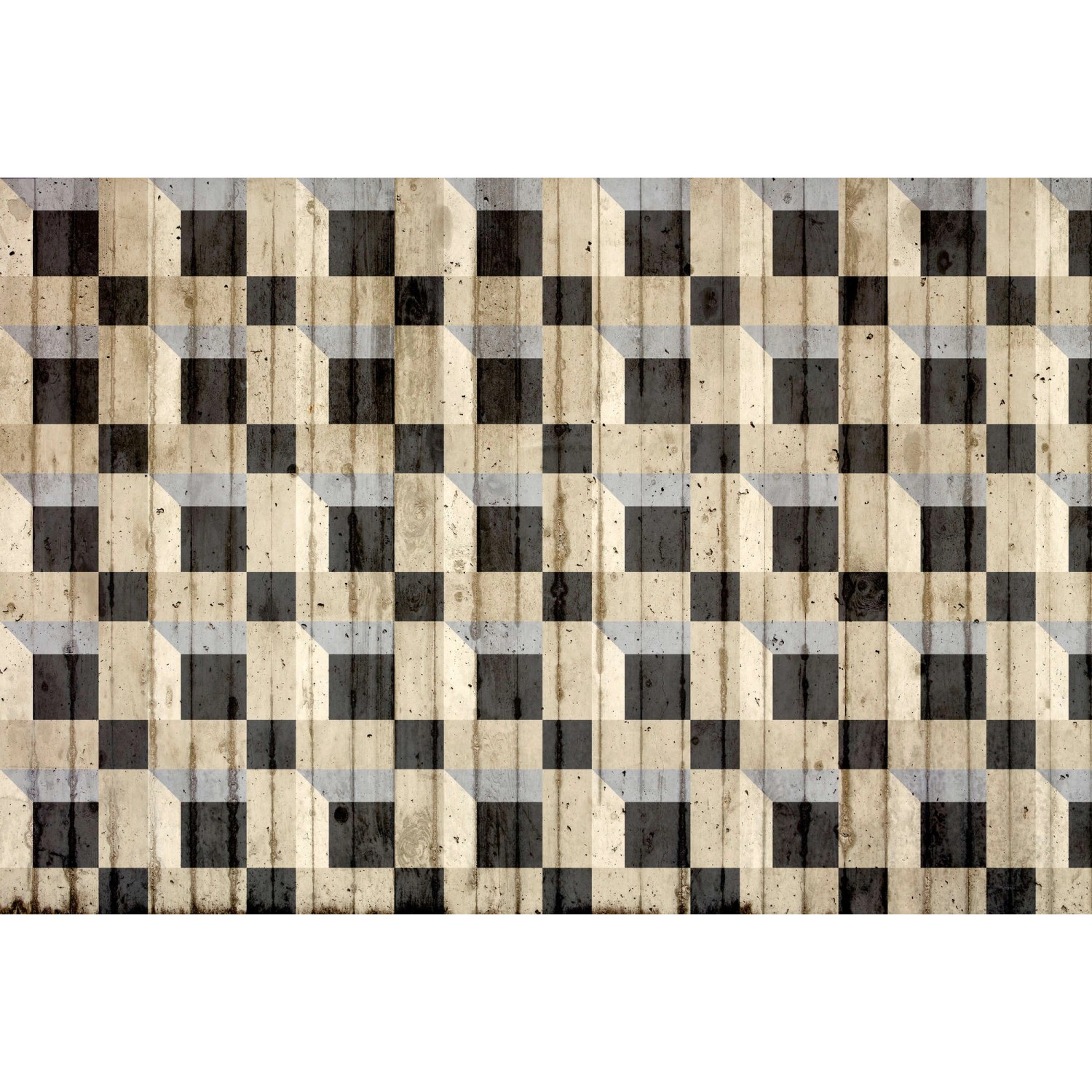 Fototapete  3D Abstrakt Modern  Beige Schwarz 4,00m x 2,70m FSC® günstig online kaufen