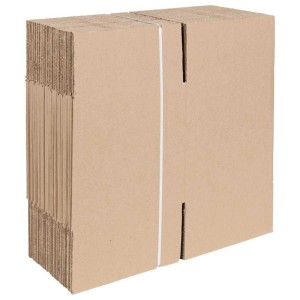 vidaXL Faltbox mit Speicher 50 Stk Natur 20 x 20 x 20 cm Karton 4106564